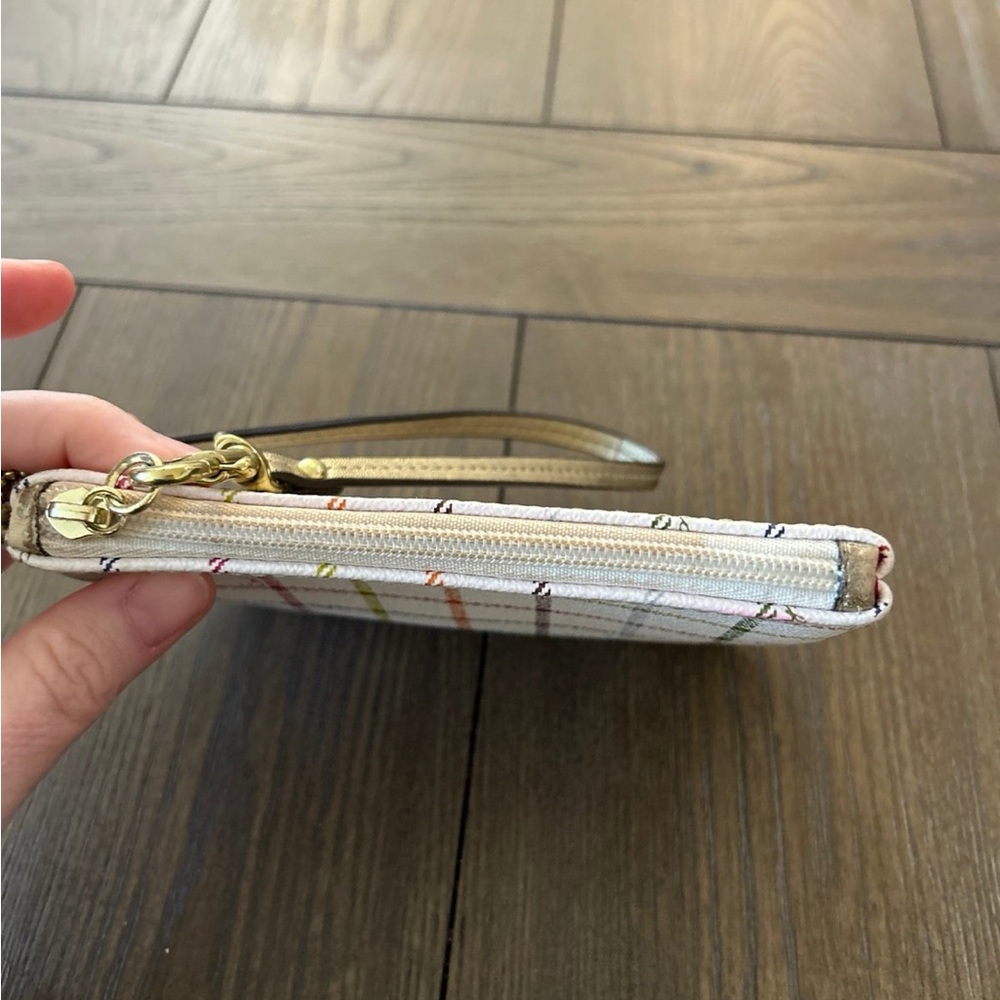 Coach Multicolor Plaid Wristlet - Picture 5 of 8